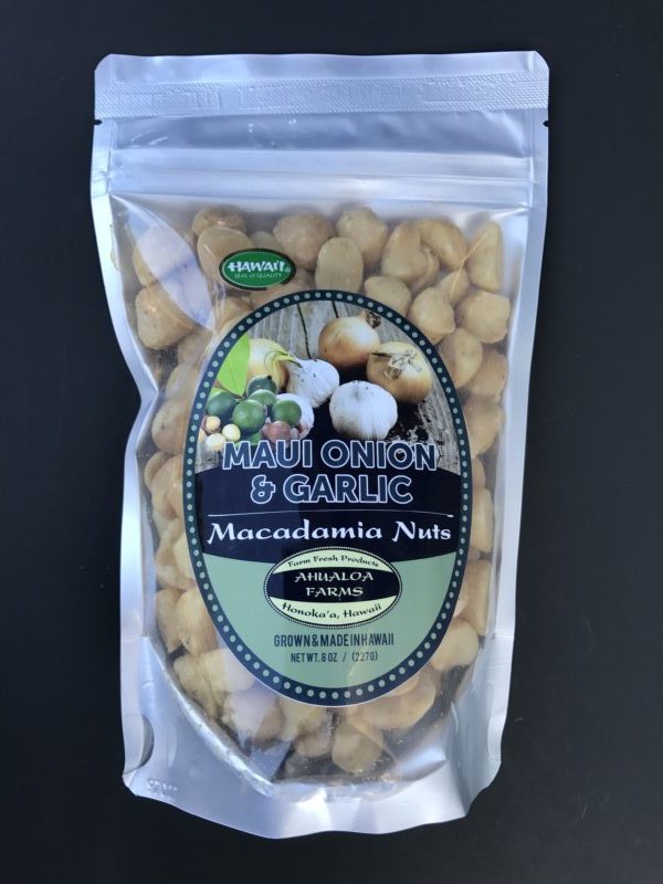 Ahualoa Farms Maui Onion & Garlic Macadamia Nuts - Tutu's Pantry