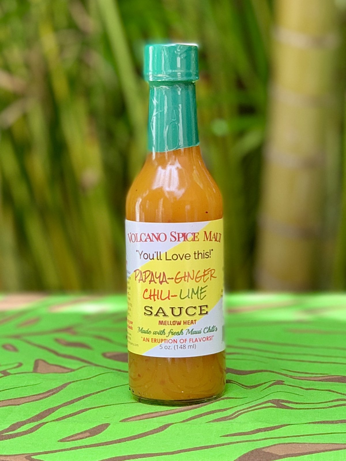 Volcano Spice Papaya Ginger Chili Lime Sauce - Tutu's Pantry
